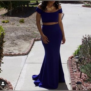 Royal Blue two-piece set from Hot Miami Styles.